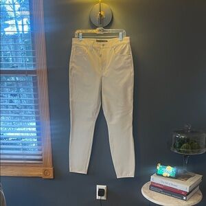 Veronica Beard Women's Cream Chinos…faux leather